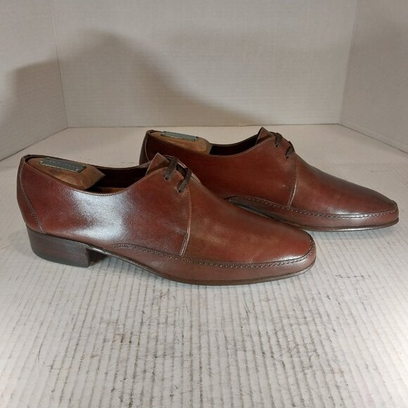 BALLY men's size 8.5 M brown Derby. - Picture 5 of 10